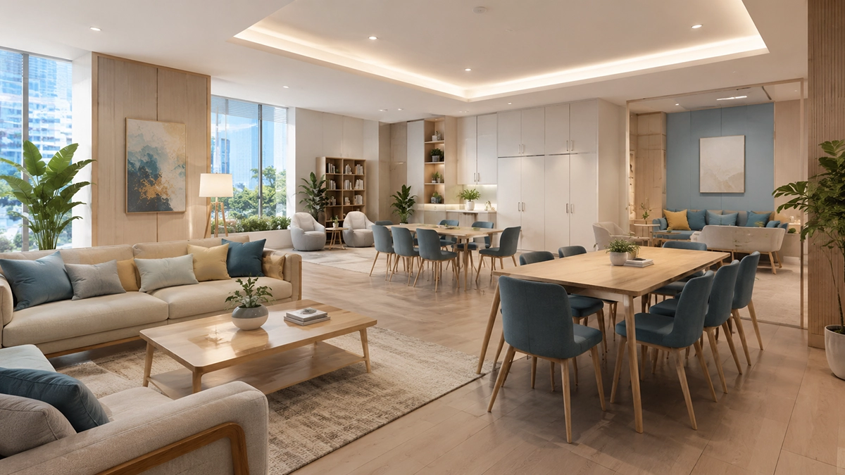 Phối cảnh minh họa nhà sinh hoạt cộng đồng dành cho cư dân Tropic Tower